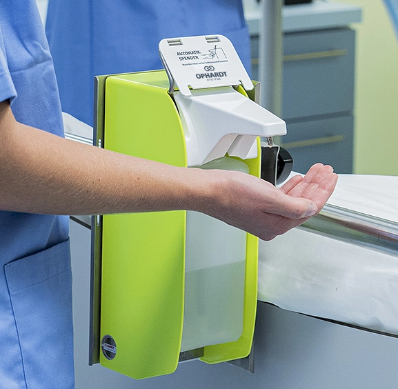 Nurses using dispensers