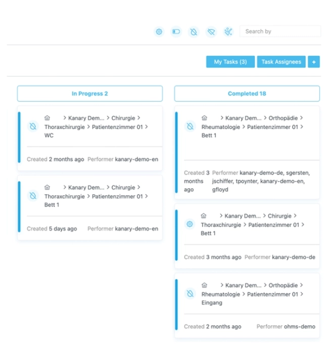 Kanary tasks overview